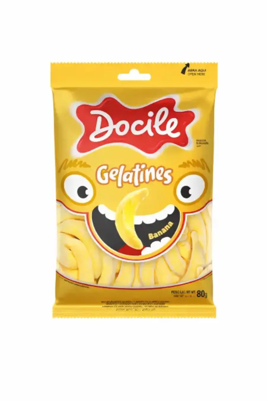 Docile Gelatines Banana Gummy 80G